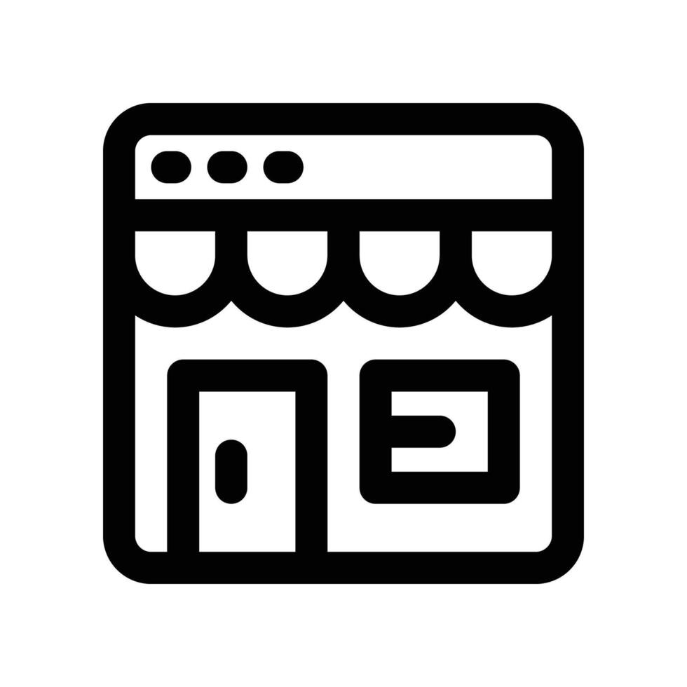 commerce icon. line icon for your website, mobile, presentation, and logo design. vector