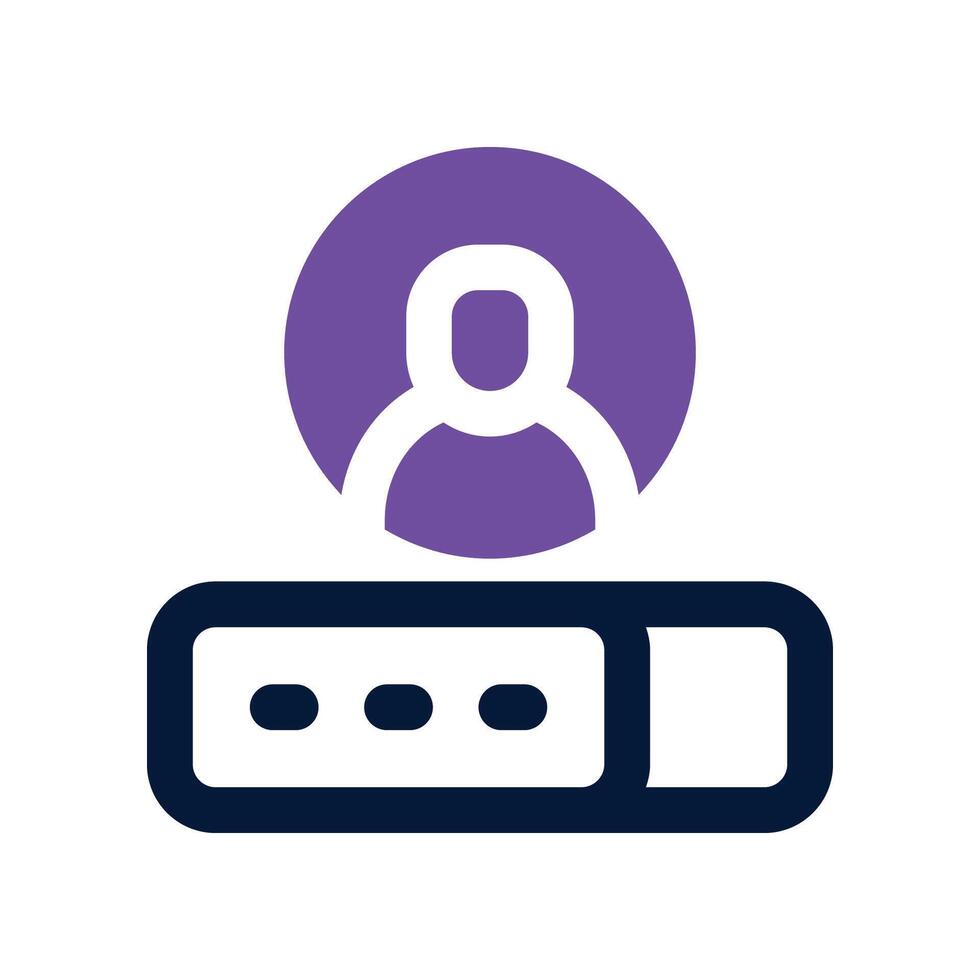 login icon. dual tone icon for your website, mobile, presentation, and logo design. vector