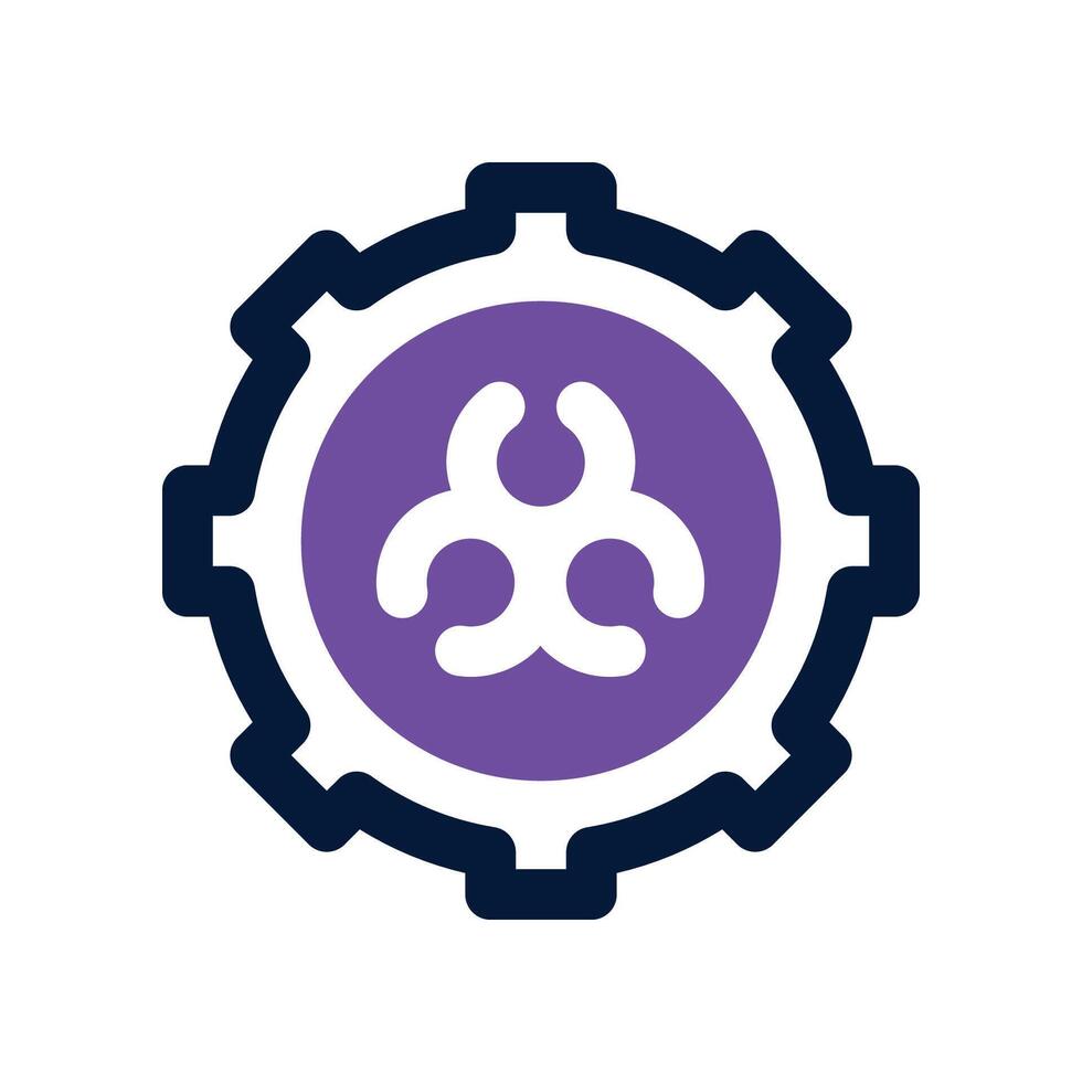 gear icon. dual tone icon for your website, mobile, presentation, and logo design. vector