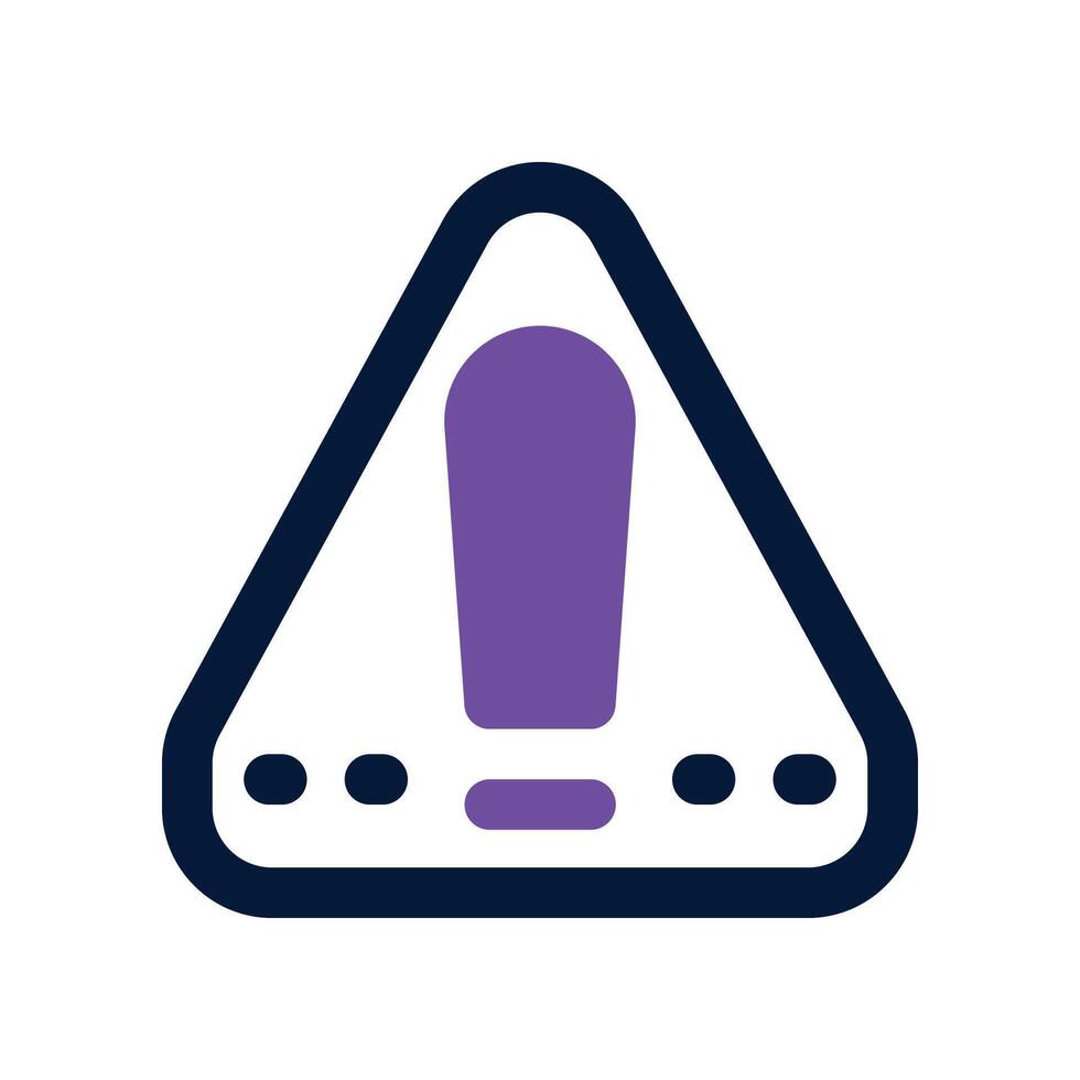 warning icon. dual tone icon for your website, mobile, presentation, and logo design. vector