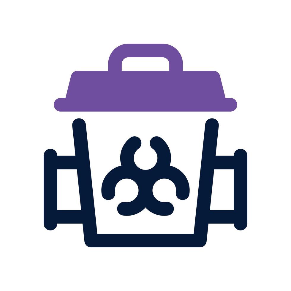trash icon. dual tone icon for your website, mobile, presentation, and logo design. vector