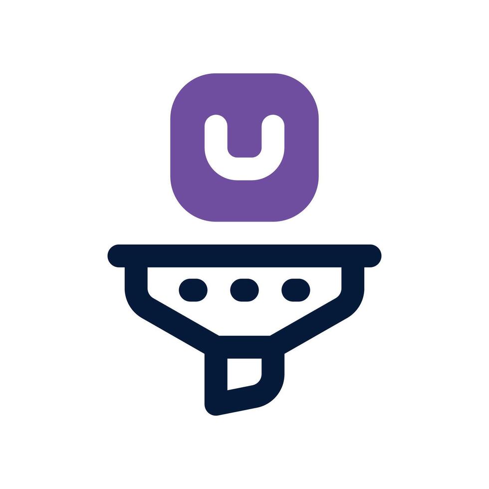 product filter icon. dual tone icon for your website, mobile, presentation, and logo design. vector