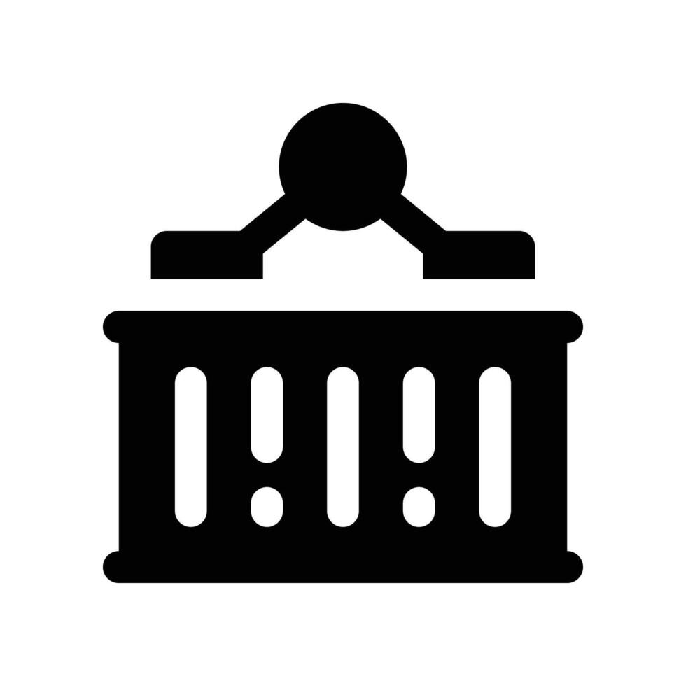 container icon. glyph icon for your website, mobile, presentation, and logo design. vector