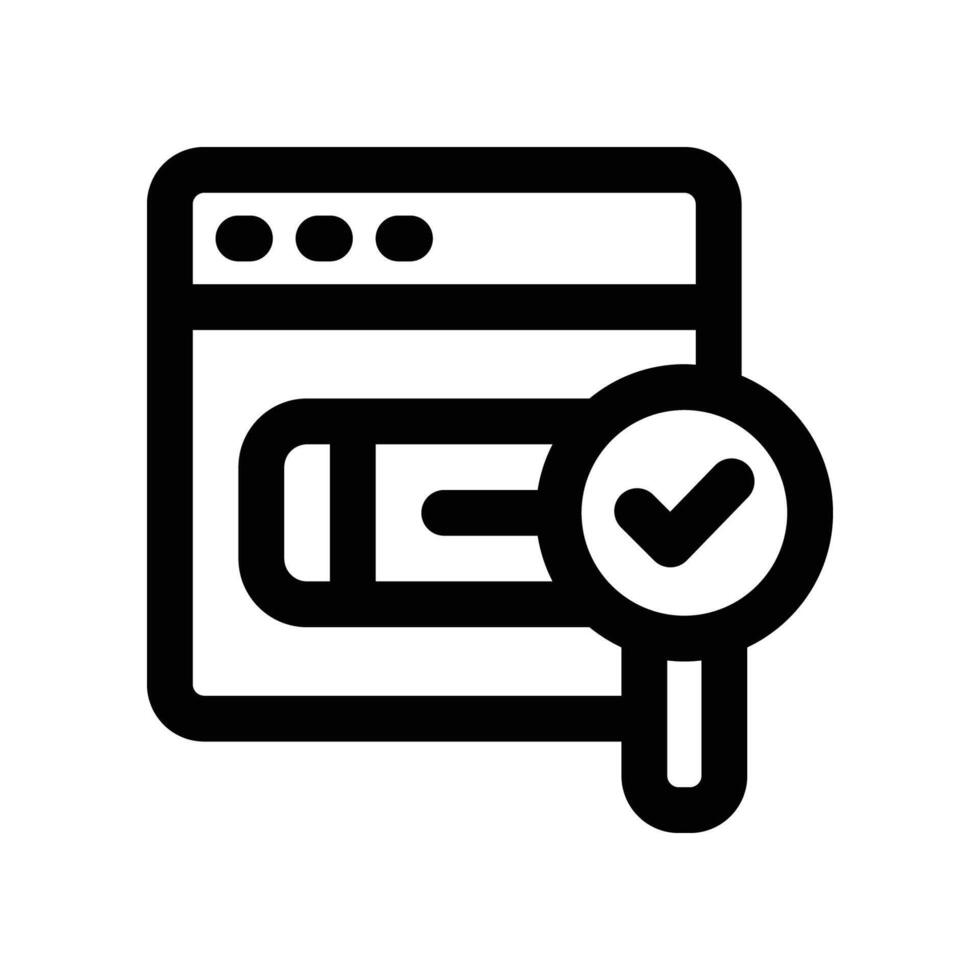 search icon. line icon for your website, mobile, presentation, and logo design. vector