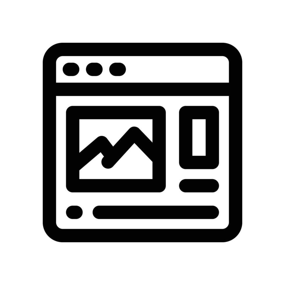 website icon. line icon for your website, mobile, presentation, and logo design. vector