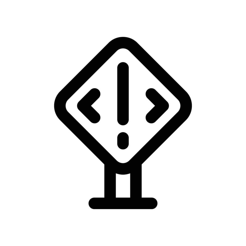 danger icon. line icon for your website, mobile, presentation, and logo design. vector