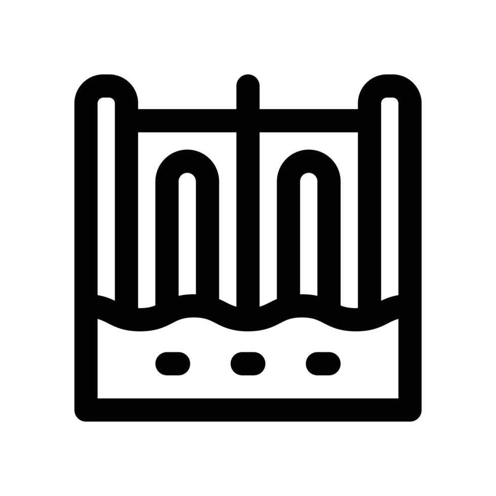 dam icon. line icon for your website, mobile, presentation, and logo design. vector