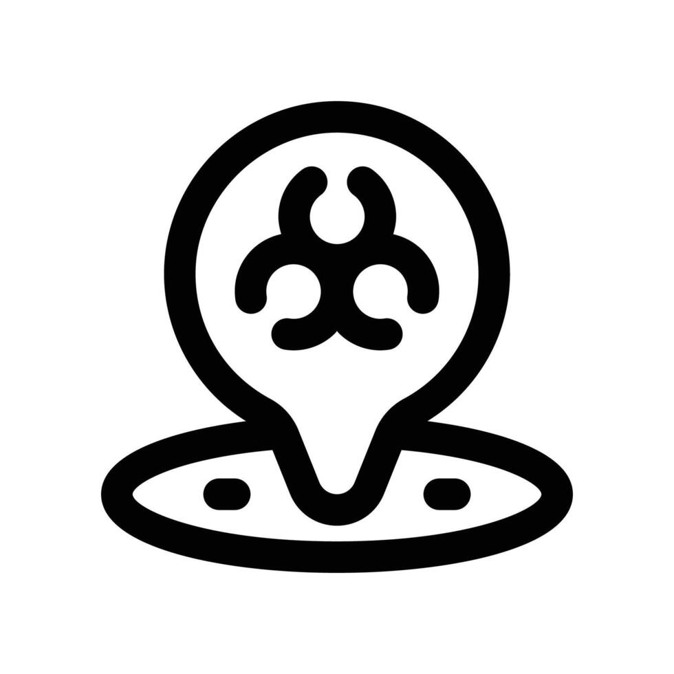 location icon. line icon for your website, mobile, presentation, and logo design. vector