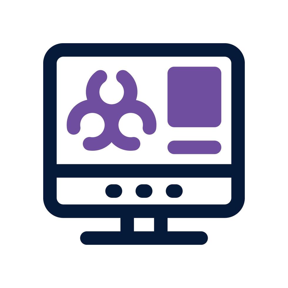nuclear monitoring icon. dual tone icon for your website, mobile, presentation, and logo design. vector