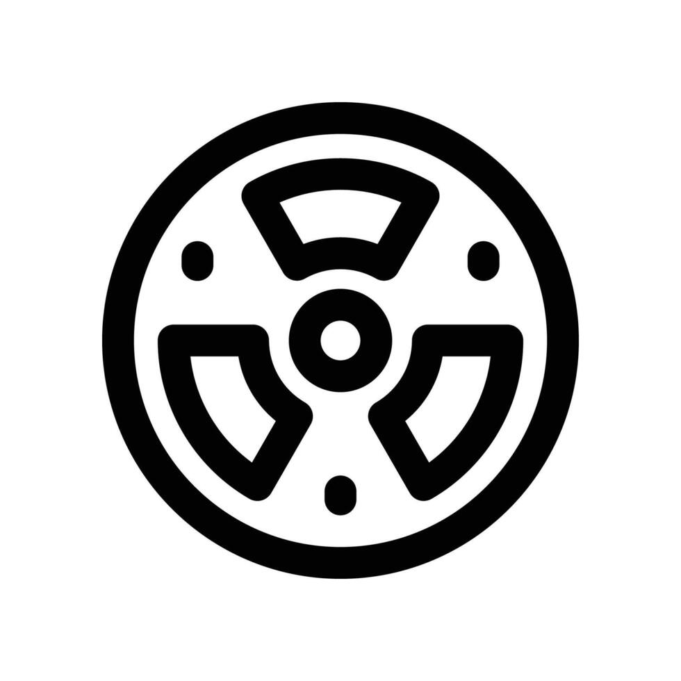 biohazard icon. line icon for your website, mobile, presentation, and logo design. vector