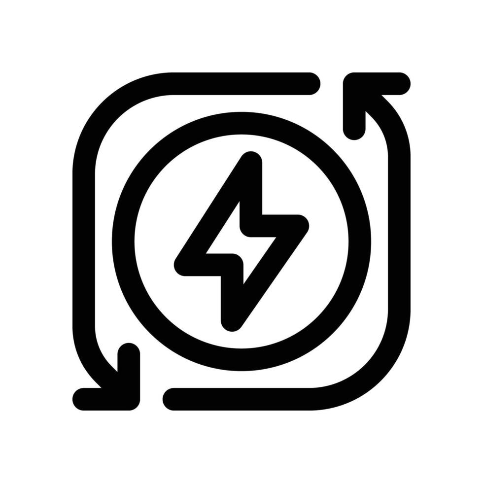 renewable energy icon. line icon for your website, mobile, presentation, and logo design. vector