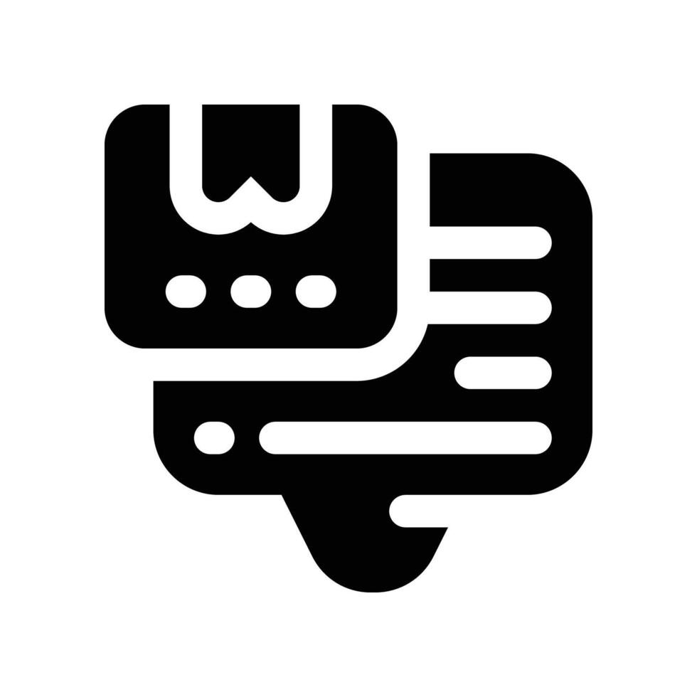feedback icon. glyph icon for your website, mobile, presentation, and logo design. vector