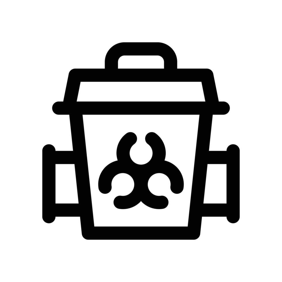 trash icon. line icon for your website, mobile, presentation, and logo design. vector