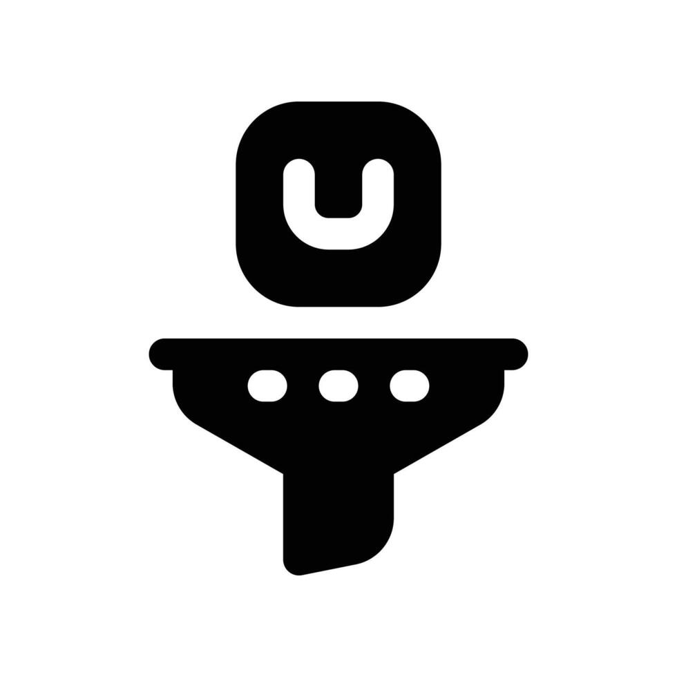 product filter icon. glyph icon for your website, mobile, presentation, and logo design. vector