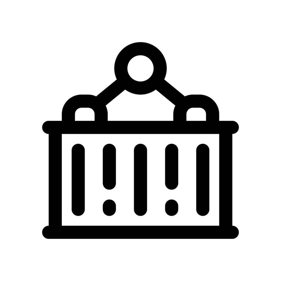 container icon. line icon for your website, mobile, presentation, and logo design. vector