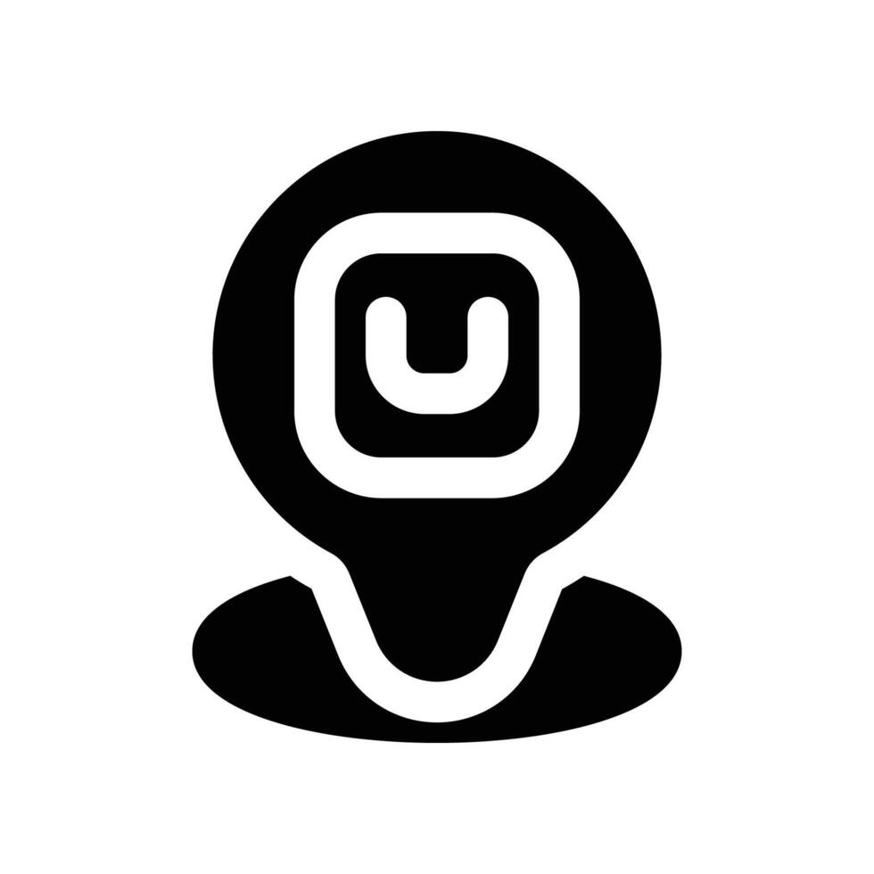 location icon. glyph icon for your website, mobile, presentation, and logo design. vector
