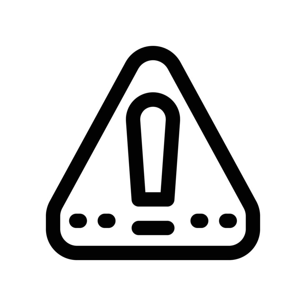 warning icon. line icon for your website, mobile, presentation, and logo design. vector