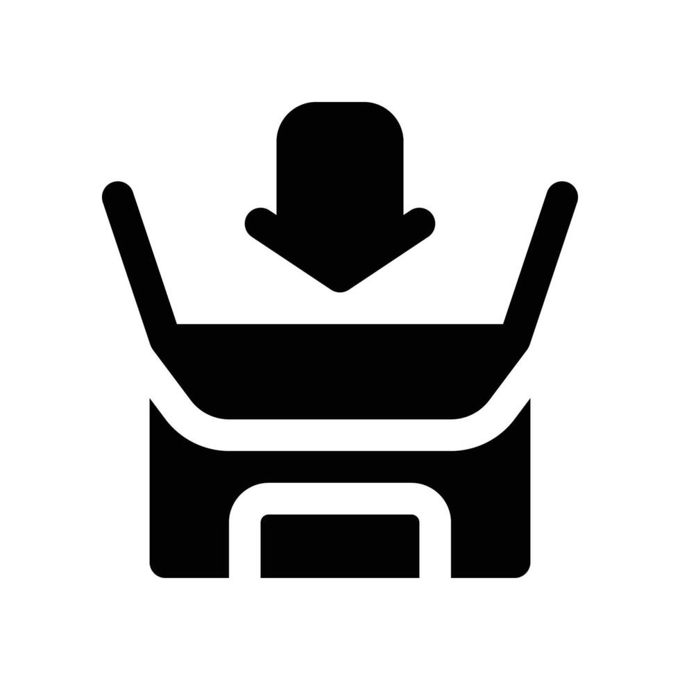 packing icon. glyph icon for your website, mobile, presentation, and logo design. vector