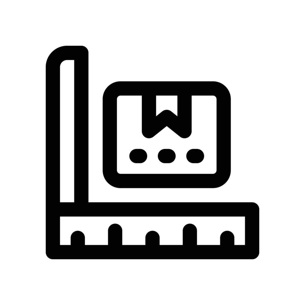 delivery measure icon. line icon for your website, mobile, presentation, and logo design. vector