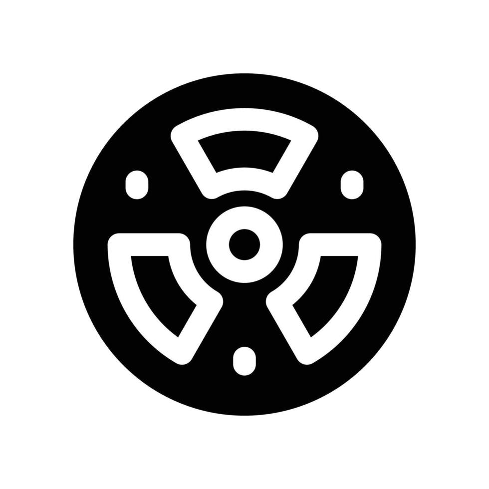 biohazard icon. glyph icon for your website, mobile, presentation, and logo design. vector