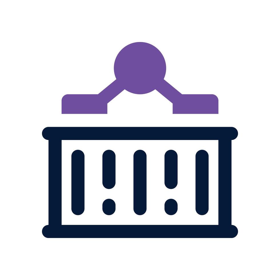 container icon. dual tone icon for your website, mobile, presentation, and logo design. vector