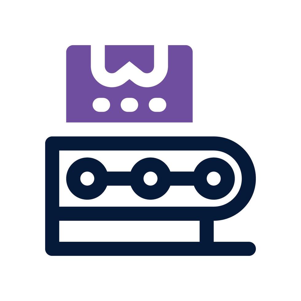 production icon. dual tone icon for your website, mobile, presentation, and logo design. vector