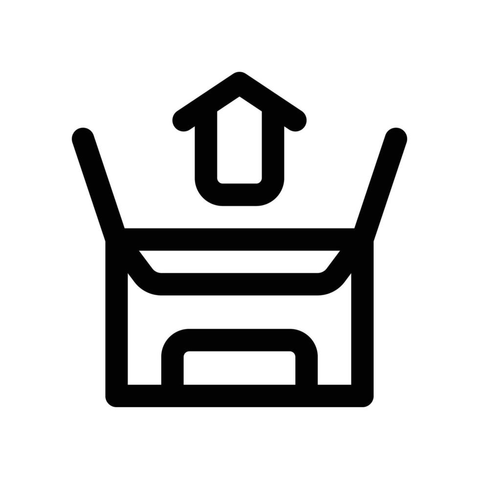 unboxing icon. line icon for your website, mobile, presentation, and logo design. vector
