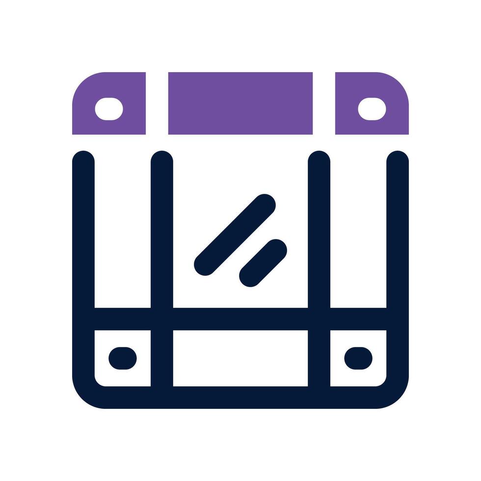 wooden box icon. dual tone icon for your website, mobile, presentation, and logo design. vector
