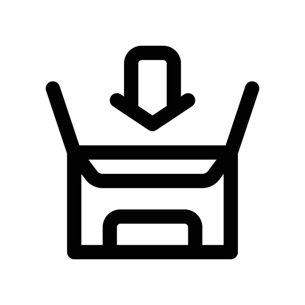 packing icon. line icon for your website, mobile, presentation, and logo design. vector