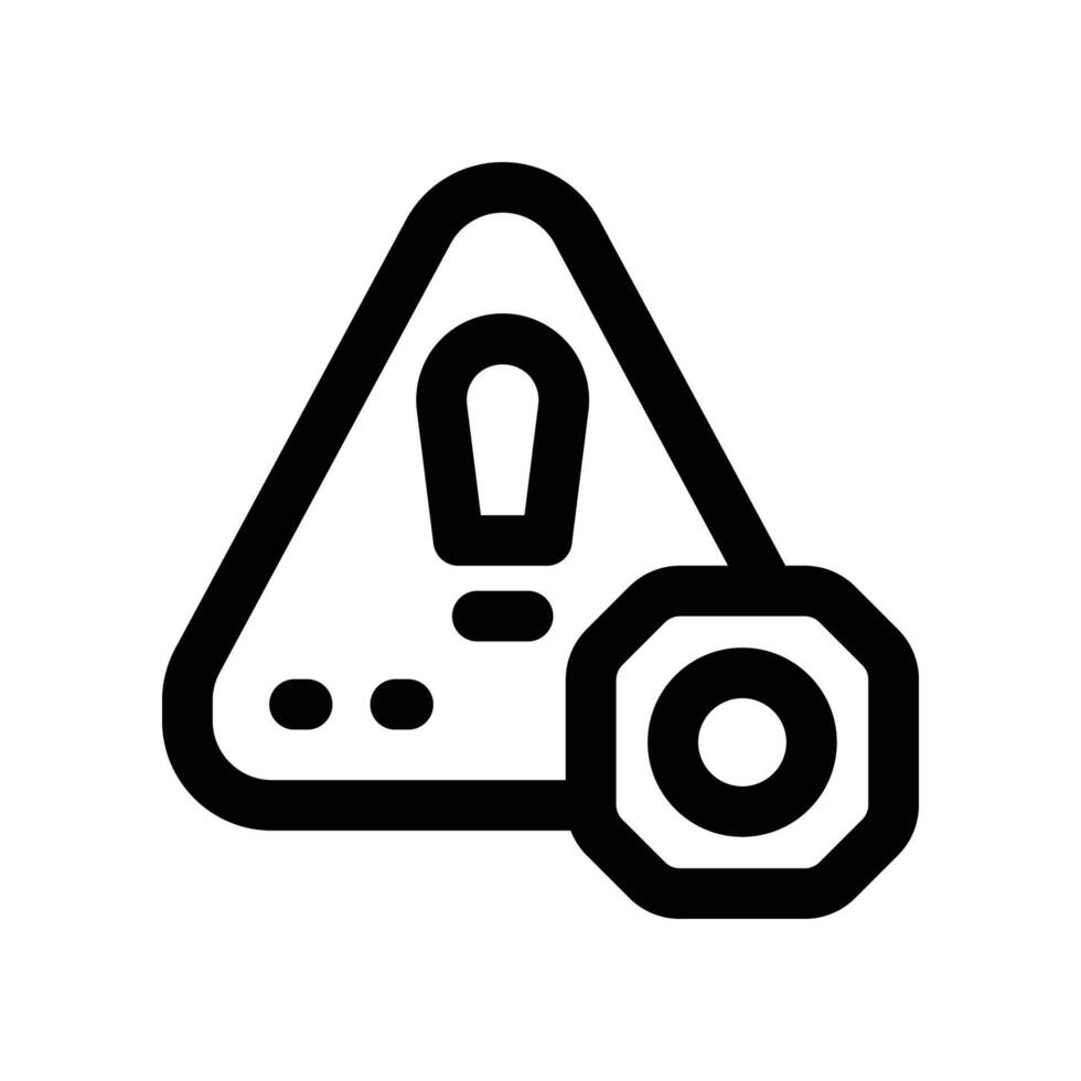 risk management icon. line icon for your website, mobile, presentation, and logo design. vector