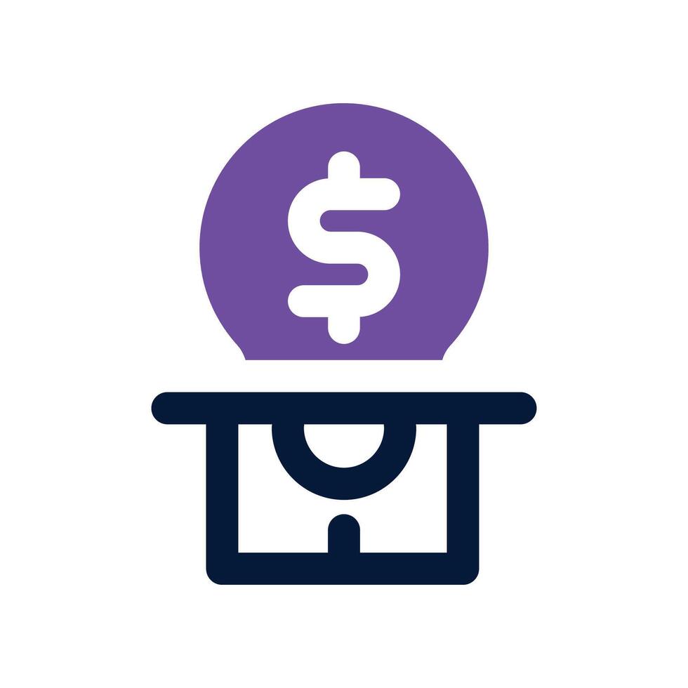 withdraw icon. dual tone icon for your website, mobile, presentation, and logo design. vector
