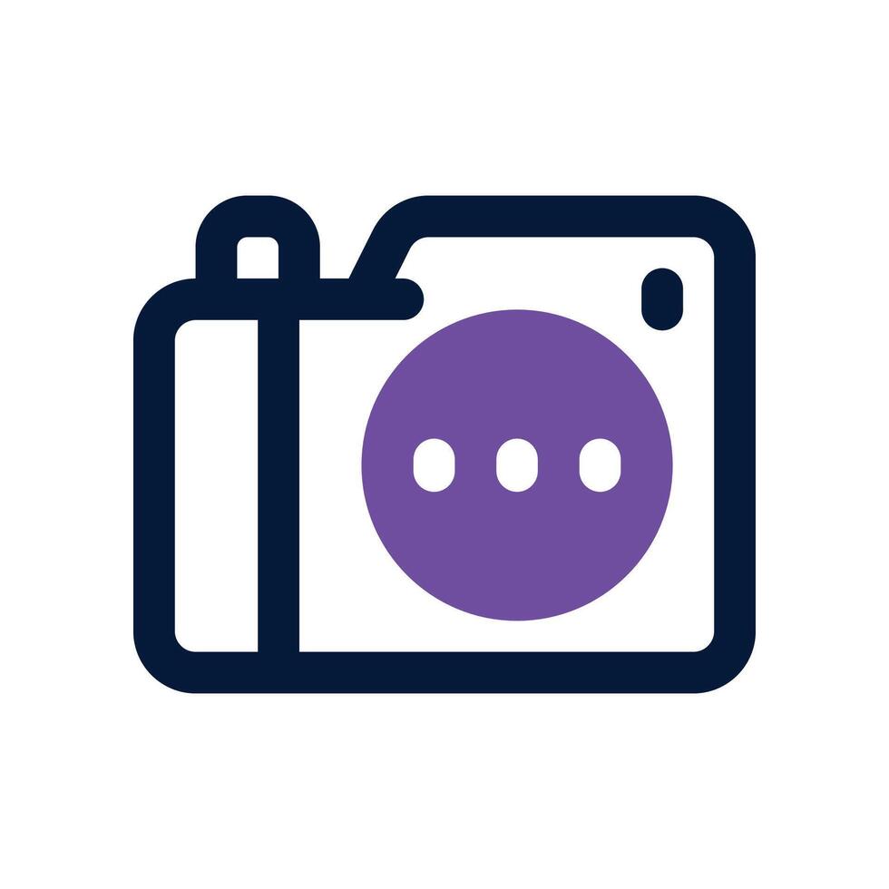 camera icon. dual tone icon for your website, mobile, presentation, and logo design. vector