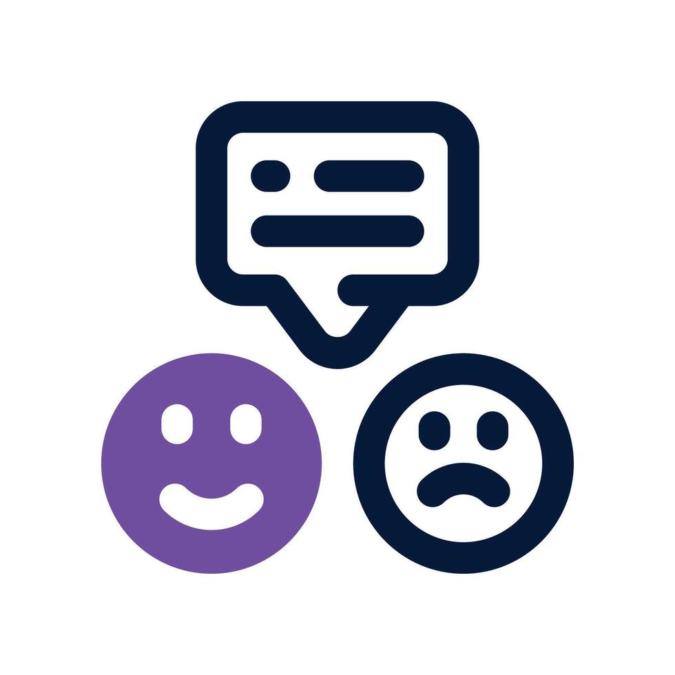 review icon. dual tone icon for your website, mobile, presentation, and logo design. vector
