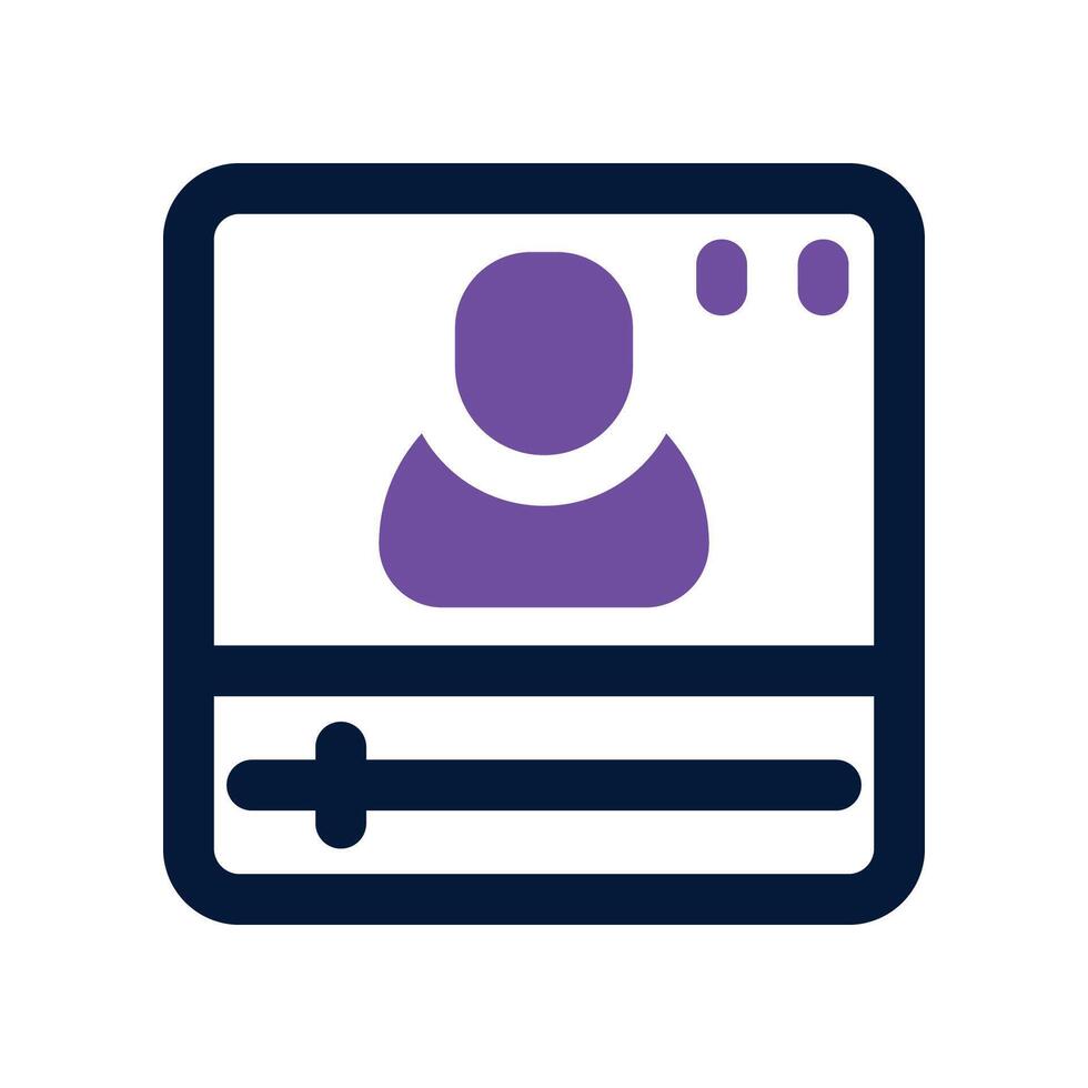 online meeting icon. dual tone icon for your website, mobile, presentation, and logo design. vector