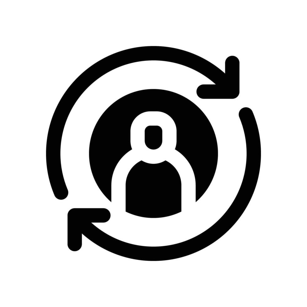 continuity icon. glyph icon for your website, mobile, presentation, and logo design. vector