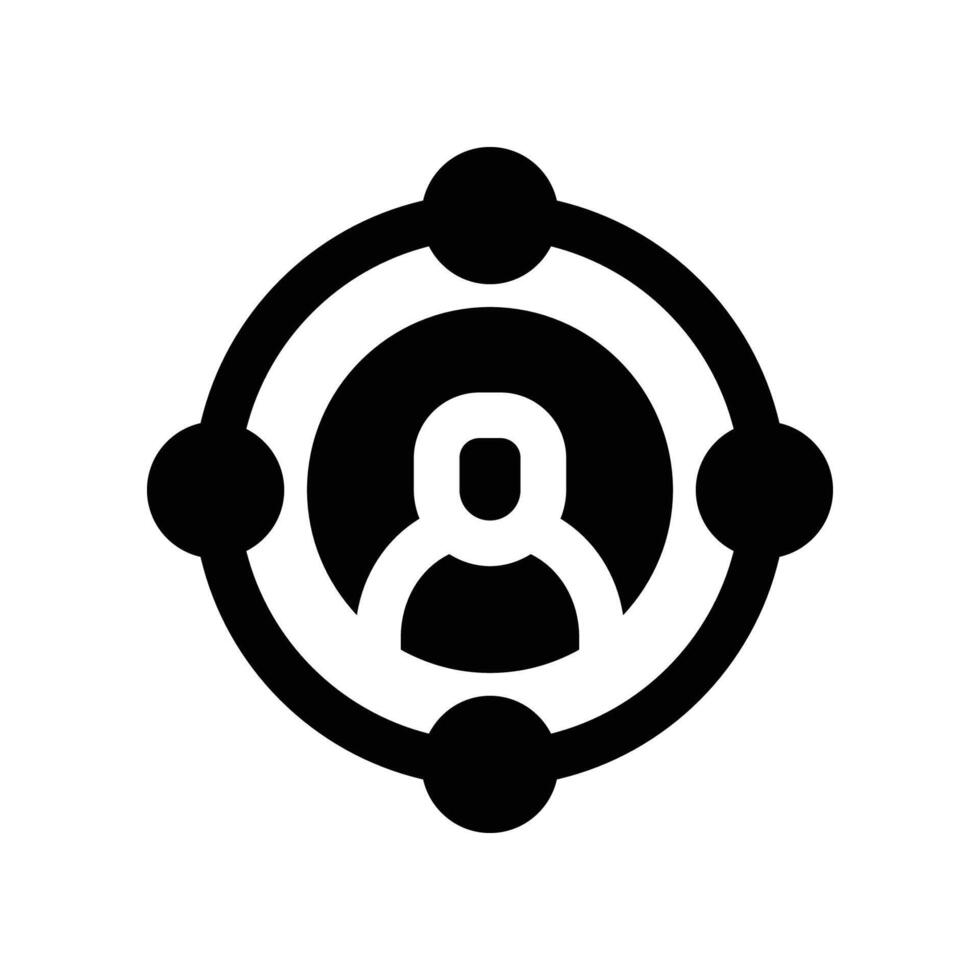 team leader icon. glyph icon for your website, mobile, presentation, and logo design. vector