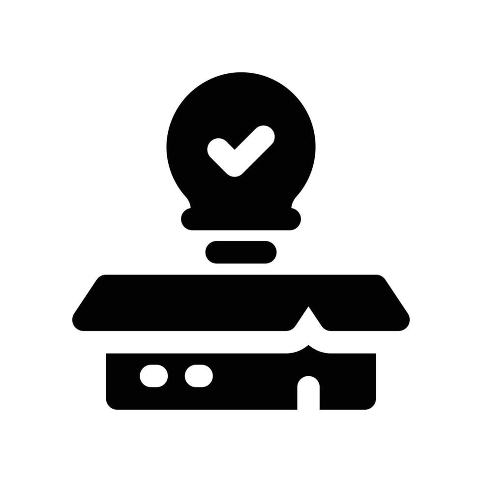 out of the box icon. glyph icon for your website, mobile, presentation, and logo design. vector