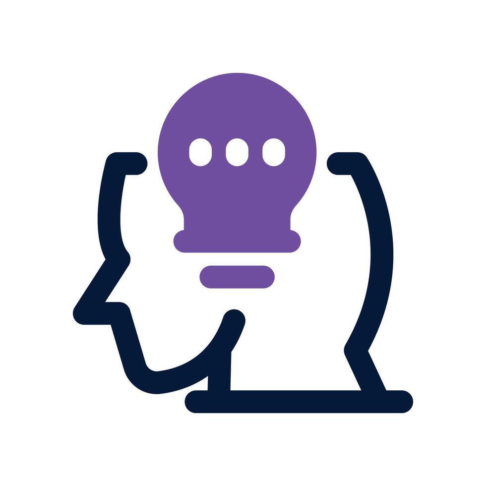 top of mind icon. dual tone icon for your website, mobile, presentation, and logo design. vector