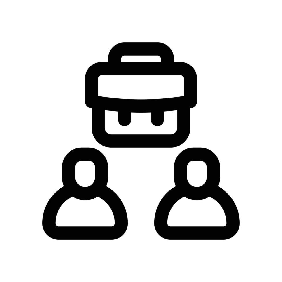 collaboration icon. line icon for your website, mobile, presentation, and logo design. vector