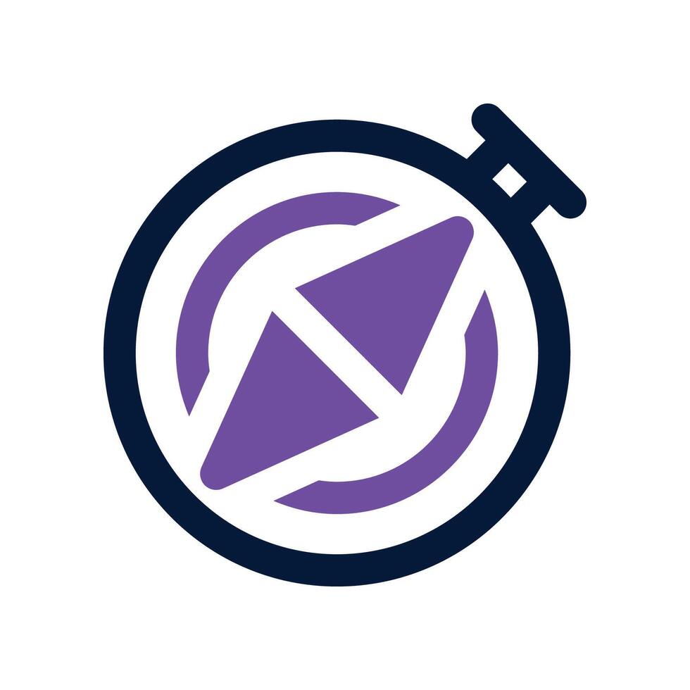 compass icon. dual tone icon for your website, mobile, presentation, and logo design. vector
