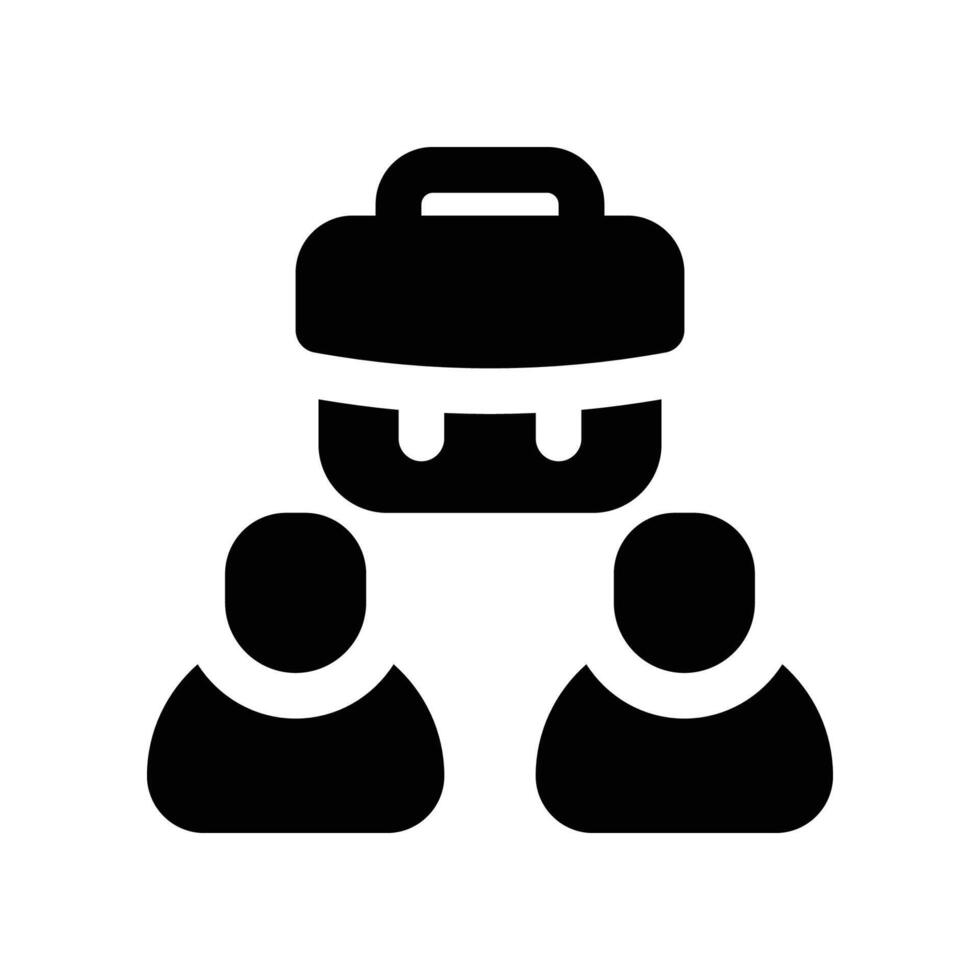 collaboration icon. glyph icon for your website, mobile, presentation, and logo design. vector