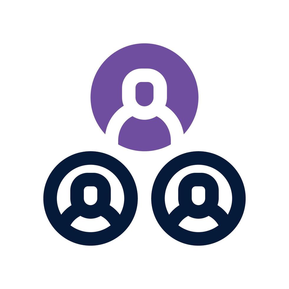 teamwork icon. dual tone icon for your website, mobile, presentation, and logo design. vector