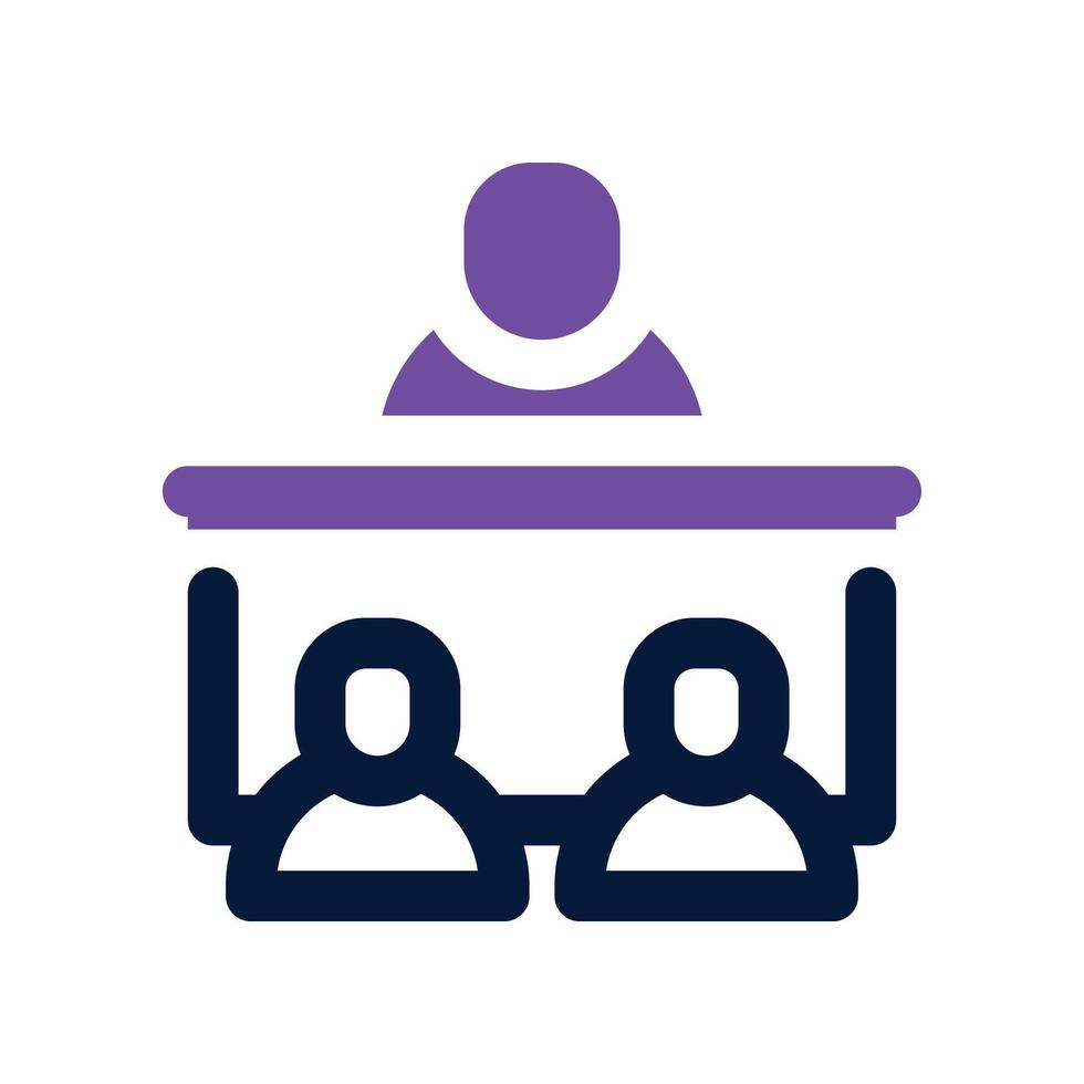 meeting icon. dual tone icon for your website, mobile, presentation, and logo design. vector