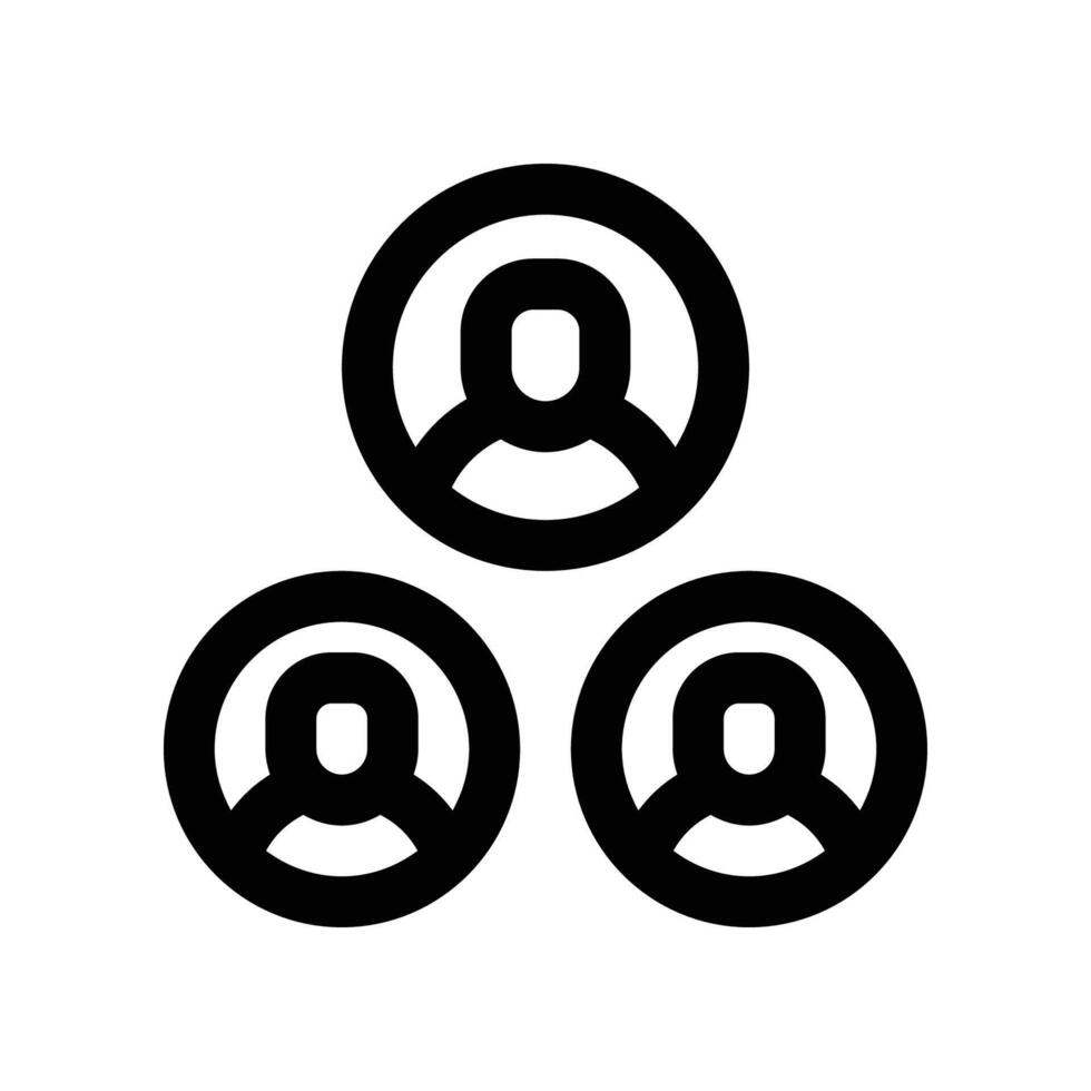 teamwork icon. line icon for your website, mobile, presentation, and logo design. vector