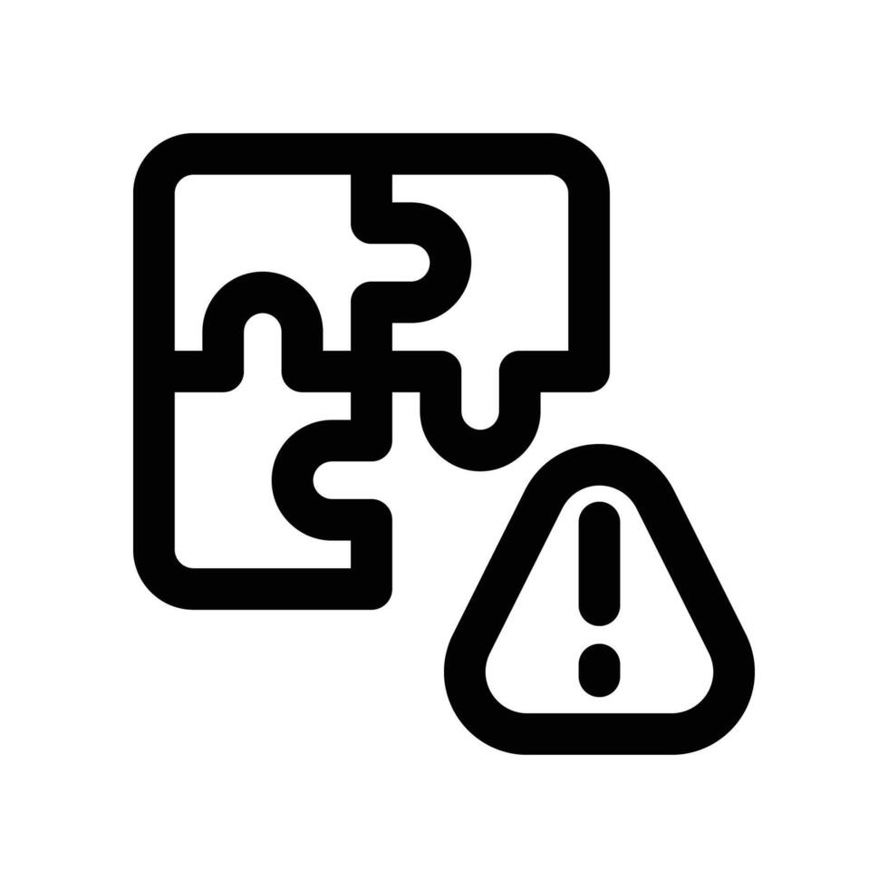 puzzle icon. line icon for your website, mobile, presentation, and logo design. vector