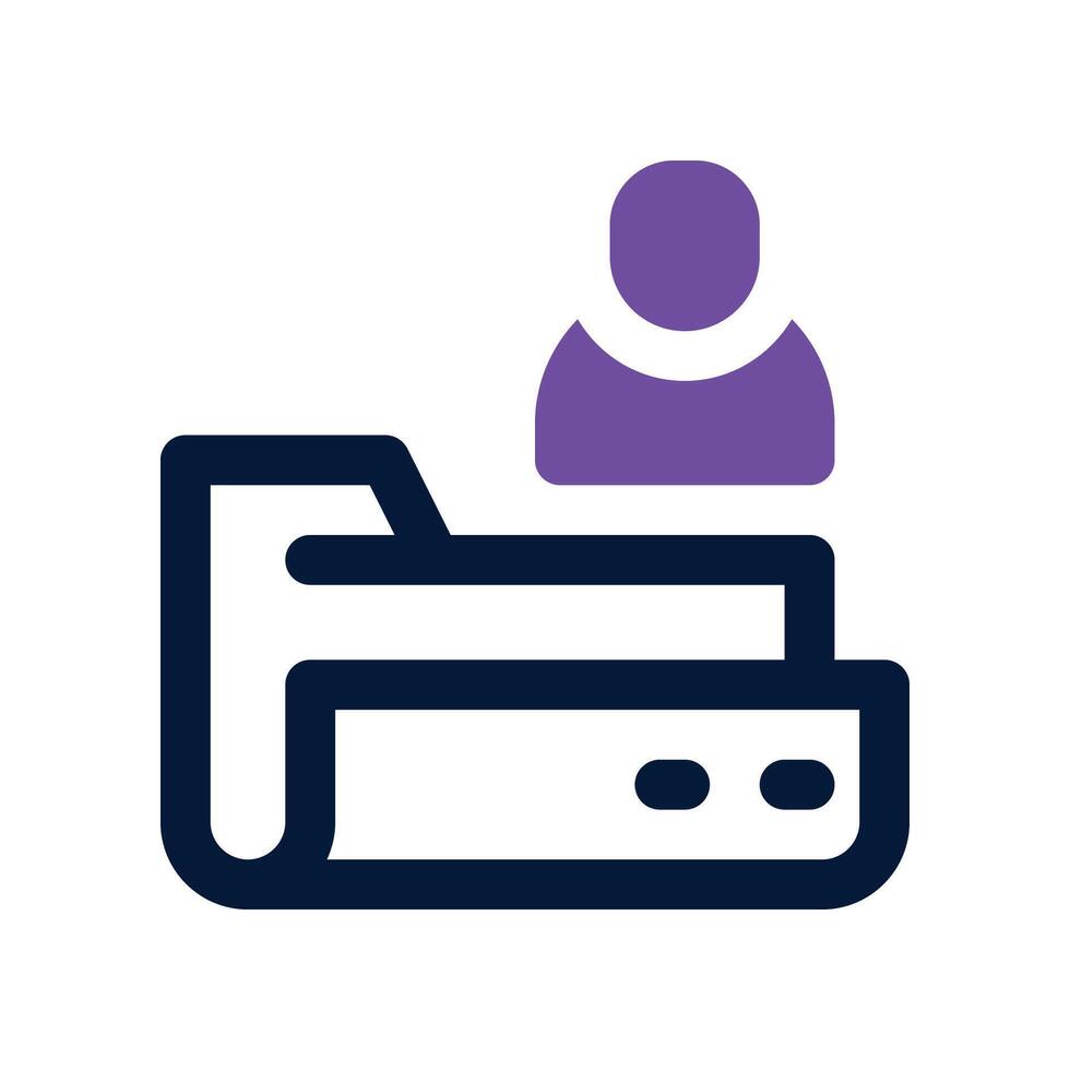 folder icon. dual tone icon for your website, mobile, presentation, and logo design. vector