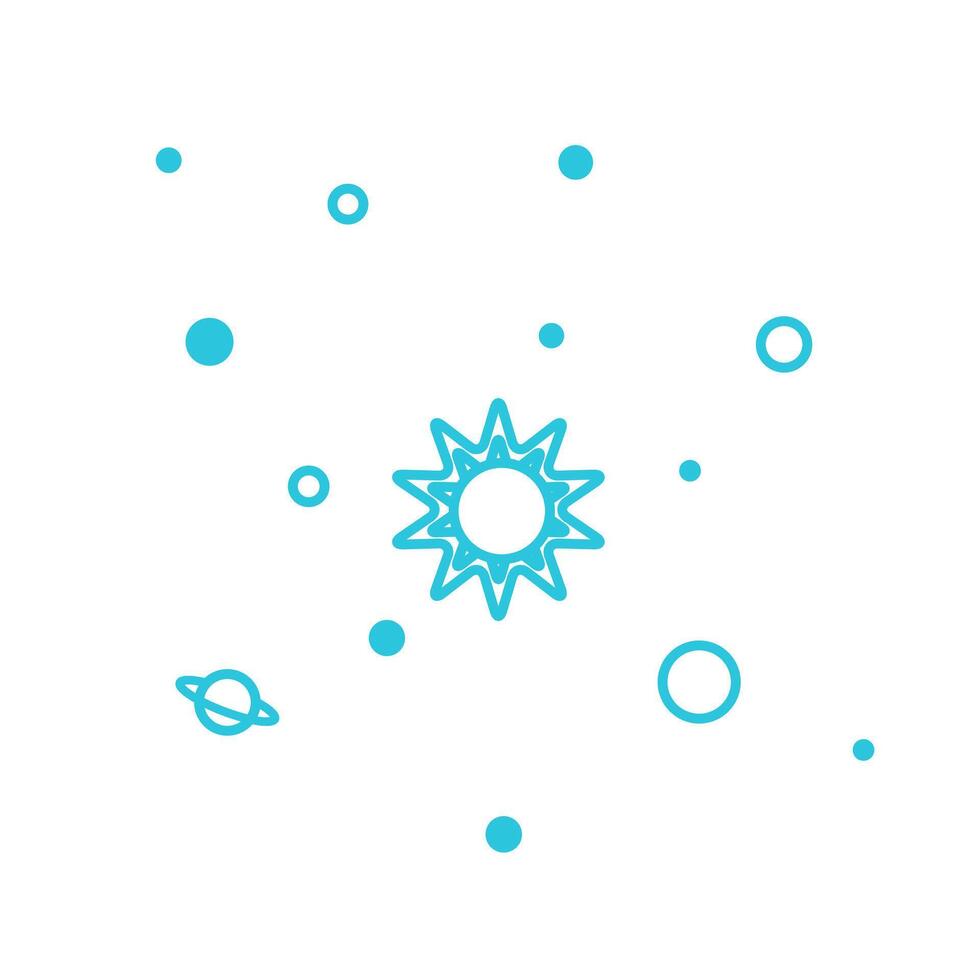 Cosmic event icon. Isolated on white background. From blue icon set. vector