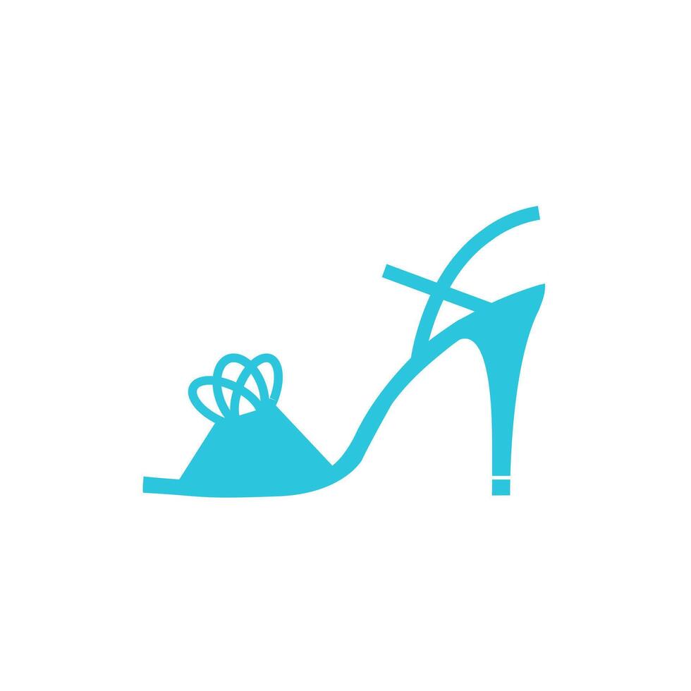Tango dancing shoe icon. Isolated on white background. From blue icon set. vector