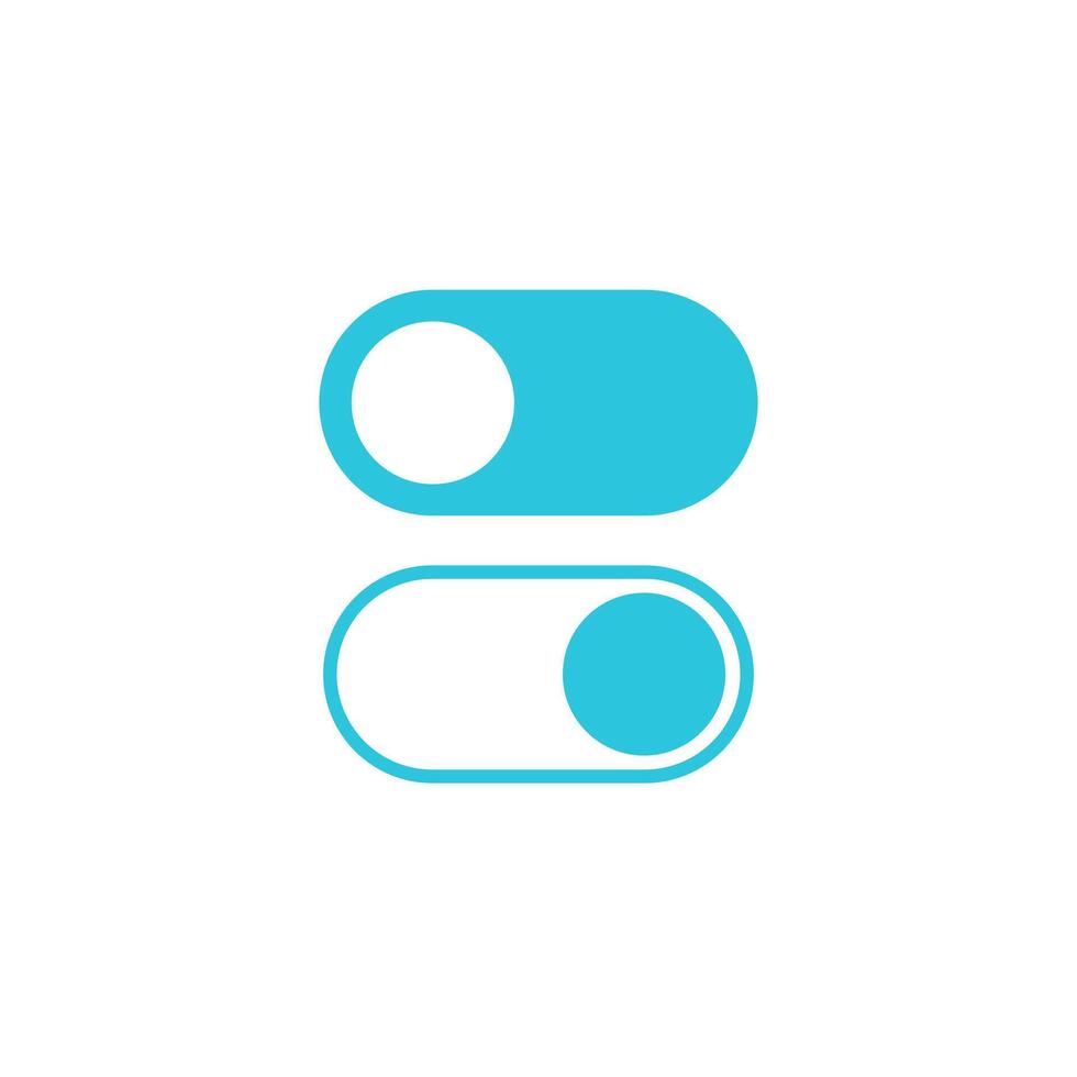 Light toggle switch icon. Isolated on white background. From blue icon set. vector