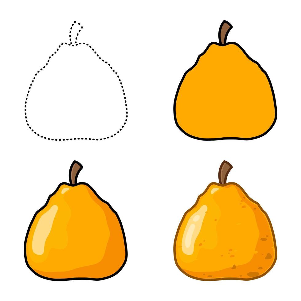 ugli fruit set illustration vector